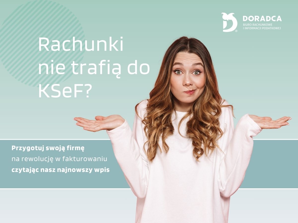 Księgowa wyjaśniająca dlaczego rachunki nie trafiają do KSeF