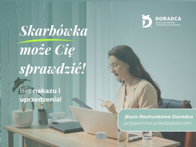 Pracownik skarbówki podczas sprawdzania kont przedsiębiorców