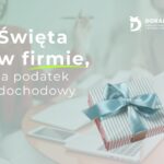 grafika przedstawiająca Święta w firmie a podatek dochodowy