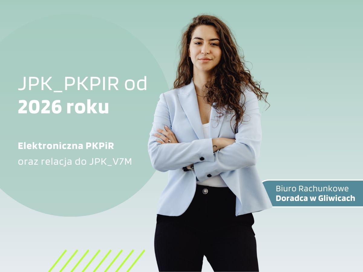 księgowa informująca o zmianach podatkowych