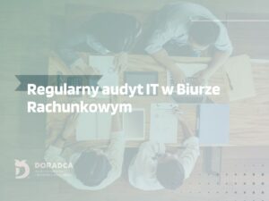 grafika przedstawiająca audyt w biurze rachunkowym